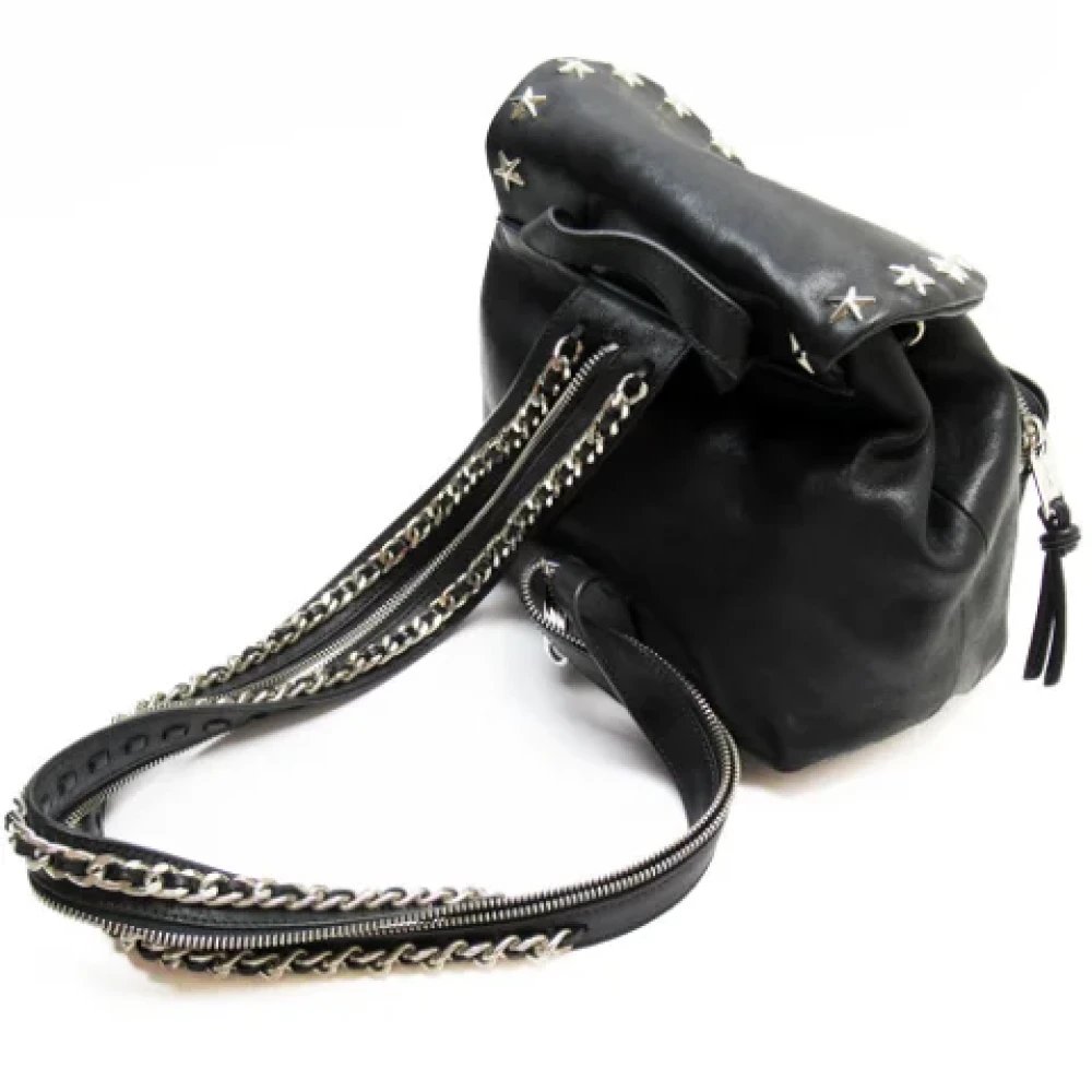 Jimmy Choo Pre-owned Leather backpacks Black Dames