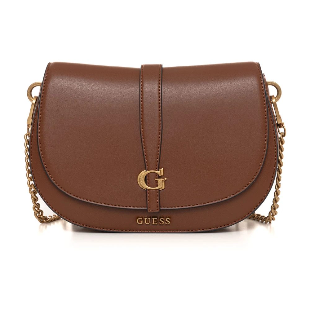 Guess Middelgrote tas met bovenhandvat Brown Dames