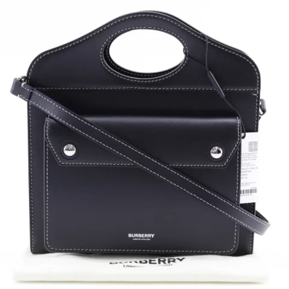 Burberry Vintage Pre-owned Fabric handbags Black Dames