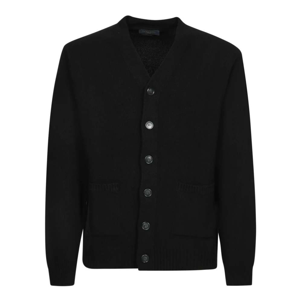 Daniele Fiesoli Zwarte Cardigan Sweater Aw24 Black Heren