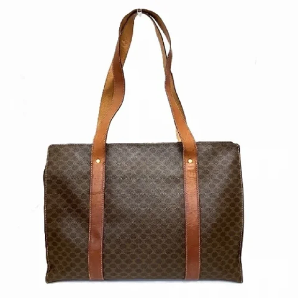 Celine Vintage Pre-owned Leather celine-bags Brown Dames