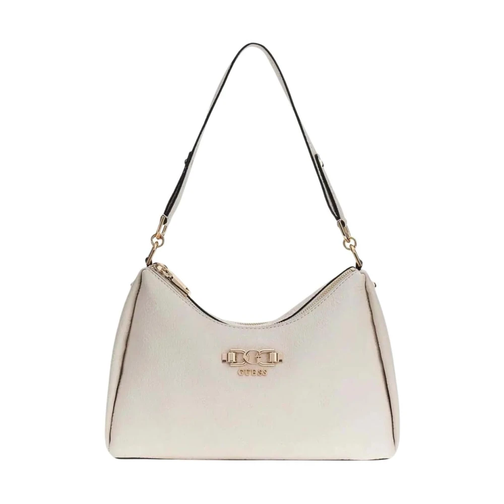 Guess Women's White Shoulder Bags, One Size, Handbag With Zip And Multiple Pockets
