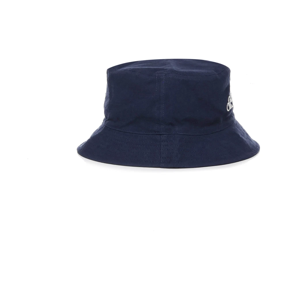 MC2 Saint Barth Blauwe Linnen Katoen Visser Hoed Blue Heren