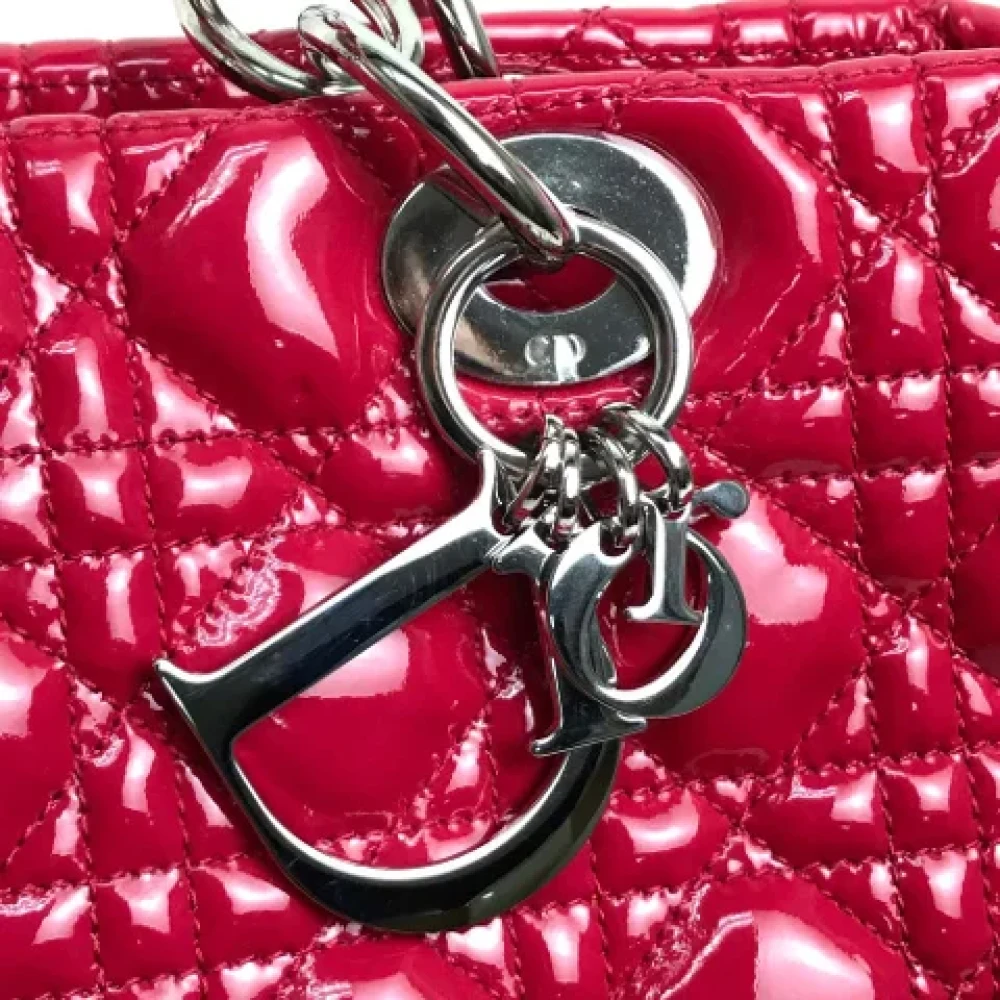 Dior Vintage Pre-owned Leather dior-bags Pink Dames