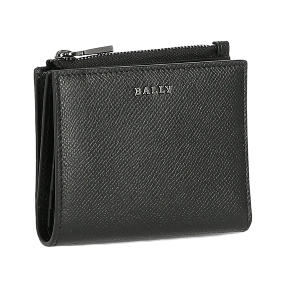 Bally Klassieke Leren Portemonnee Black Heren