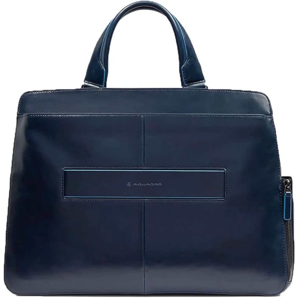 Piquadro Blauwe Zakelijke Tas Blue Unisex