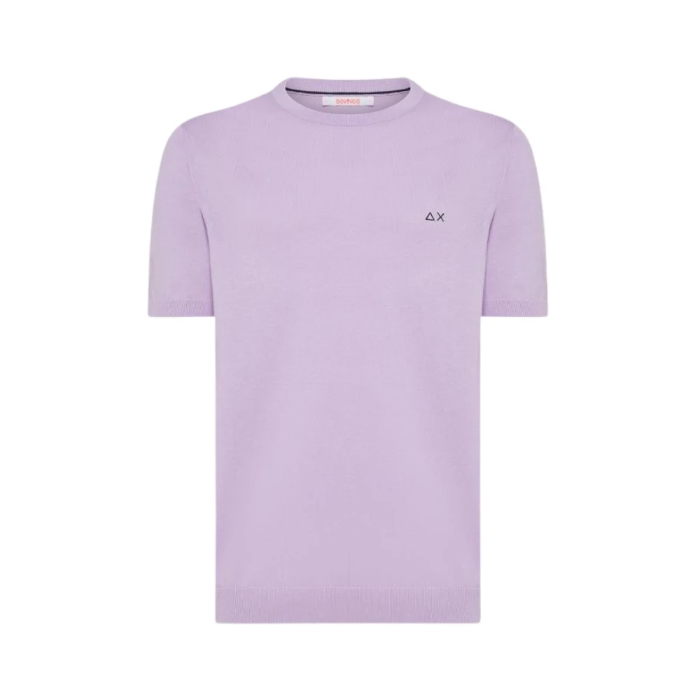 Sun68 Katoenen T-shirt Purple Heren