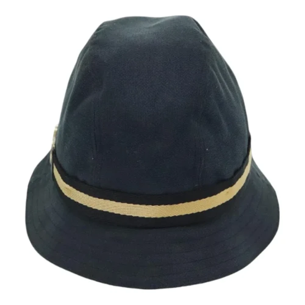 Gucci Vintage Pre-owned Canvas hats Black Dames