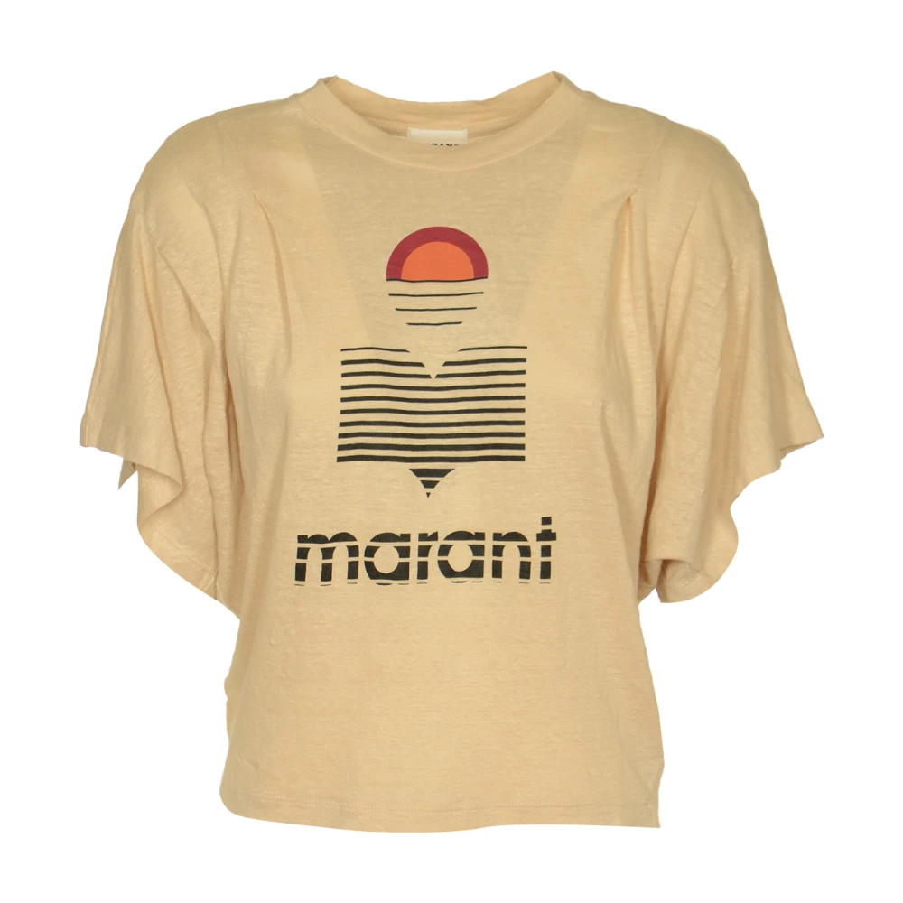 Isabel Marant Étoile Beige T-shirts en Polos Kyanza-Gc Beige Dames