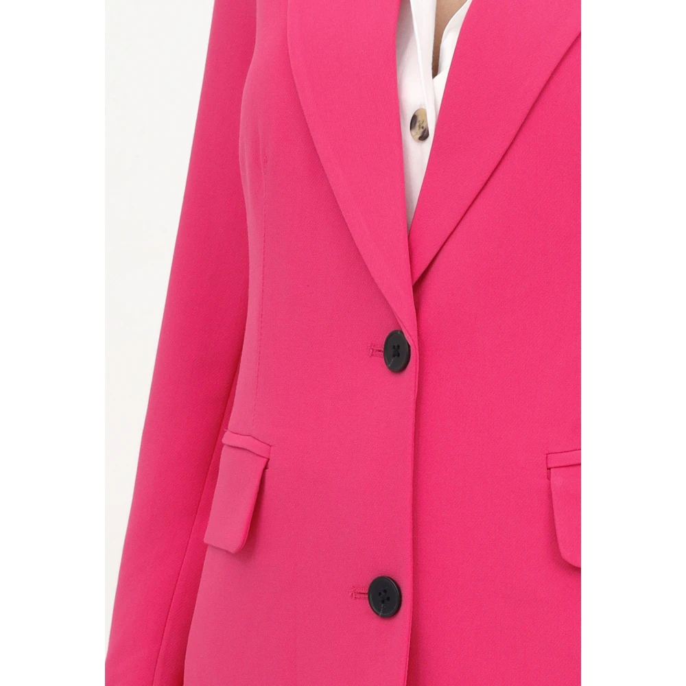 Only Fuchsia Single-Breasted Jas Pink Dames