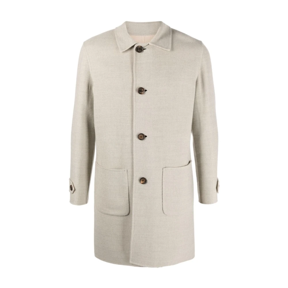 Eleventy Single-Breasted Jas Beige Heren
