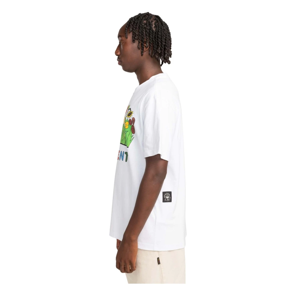 Element Lctxe Sniffing The Flowers T-shirt White Heren