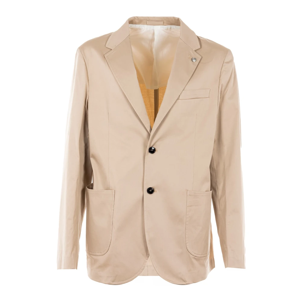 Liu Jo Elegante zomer katoenen herenjas Beige Heren