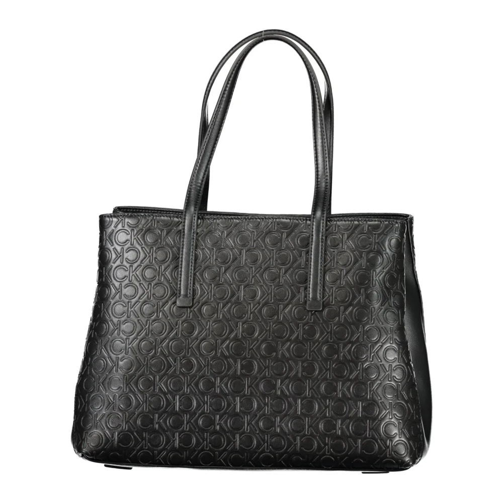 Calvin Klein Zwarte dameshandtas met verstelbare band Black Dames