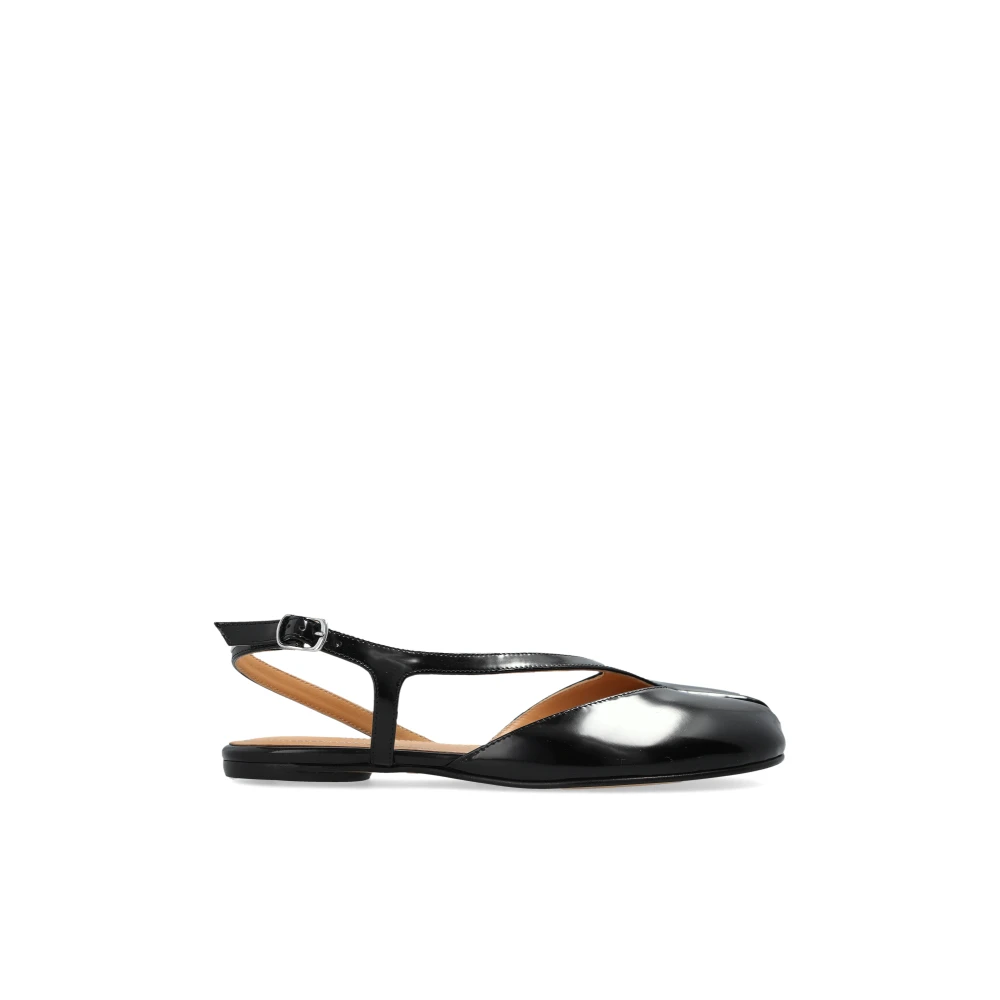Maison Margiela Donna Nero Ballerine Tabi Slingback
