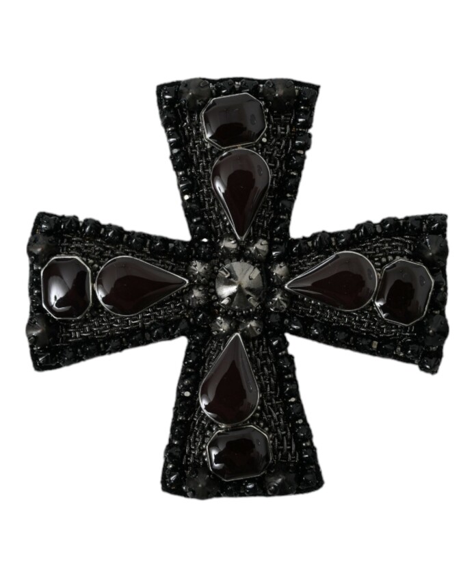 broche-croix-cristaux-noirs