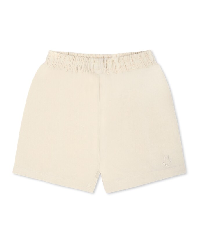 geborduurde-glimlach-linnen-katoen-casual-shorts