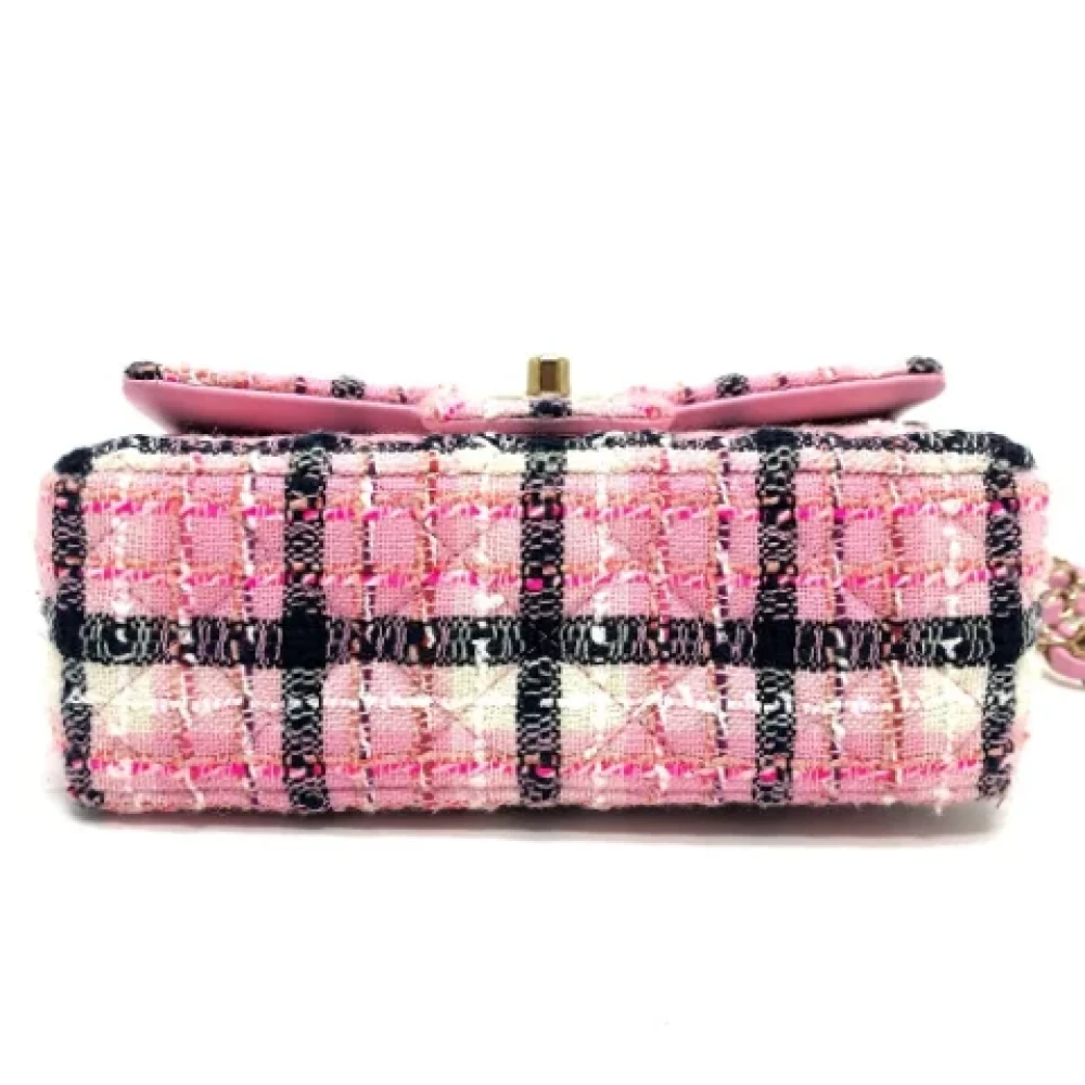 Chanel Vintage Pre-owned Fabric chanel-bags Pink Dames