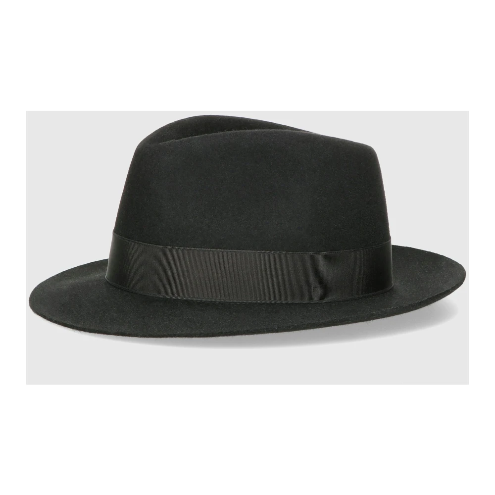 Borsalino Hart Origami Fedora Hoed Black Dames