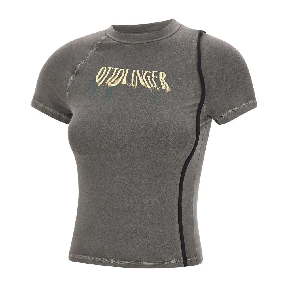 Ottolinger Dameskatoenen T-shirts en Polos Gray Dames