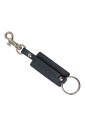 porte-cles-en-cuir-de-luxe-en-noir-and-argent