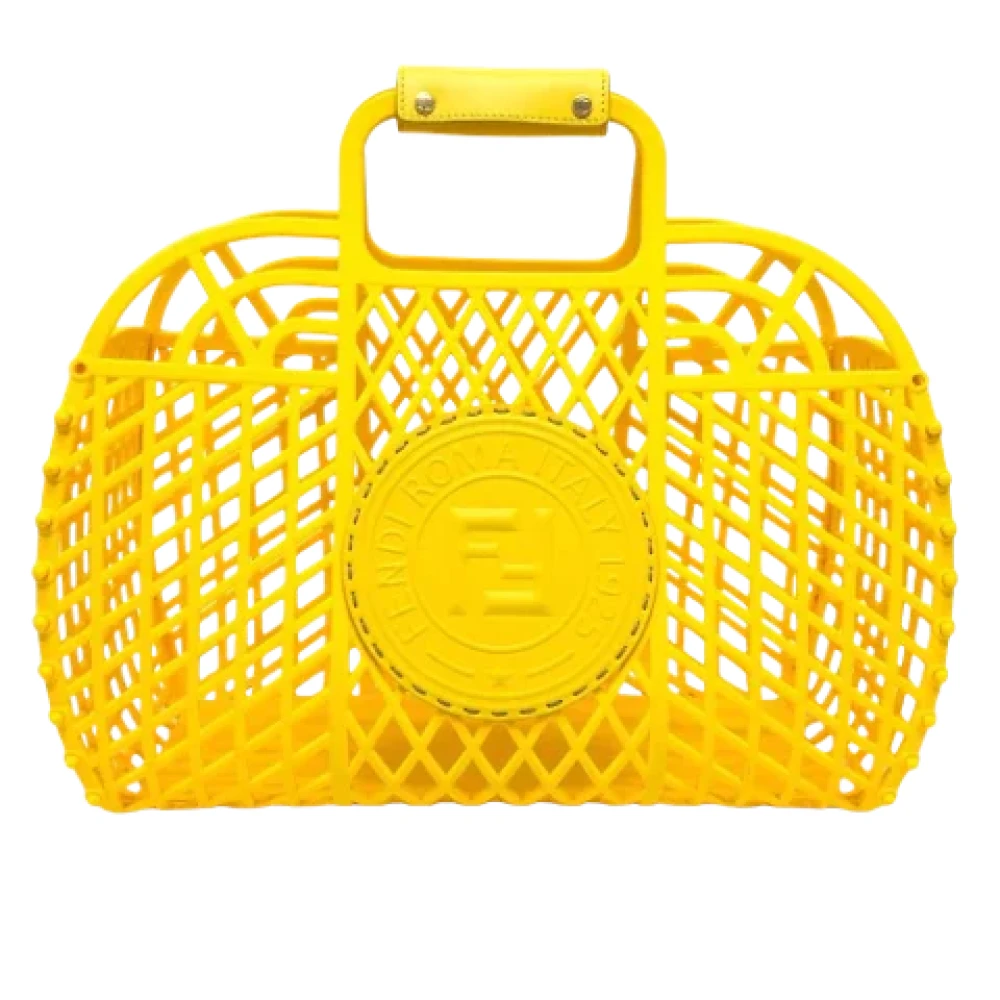 Fendi Vintage Pre-owned Fabric fendi-bags Yellow Dames