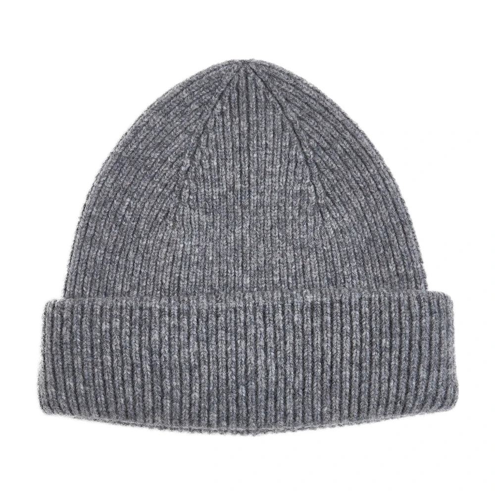 Roberto Collina Grijze Gebreide Hoeden Collectie Gray Heren