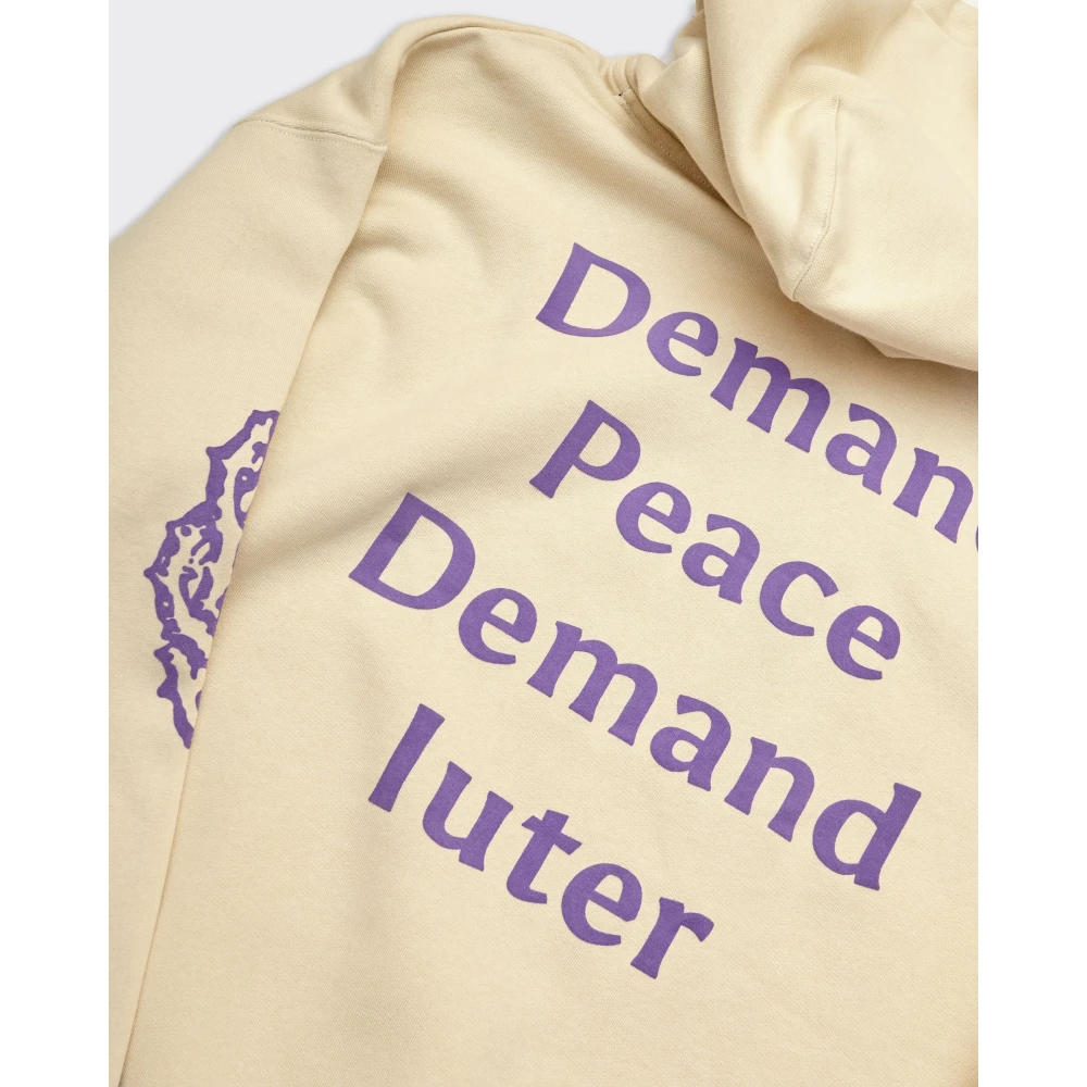 Iuter Thorns Hoodie Crème Grafische Sweater Beige Heren