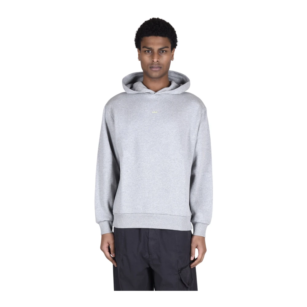 A.p.c. Stijlvolle Grijze Katoenen Sweatshirt Gray Heren