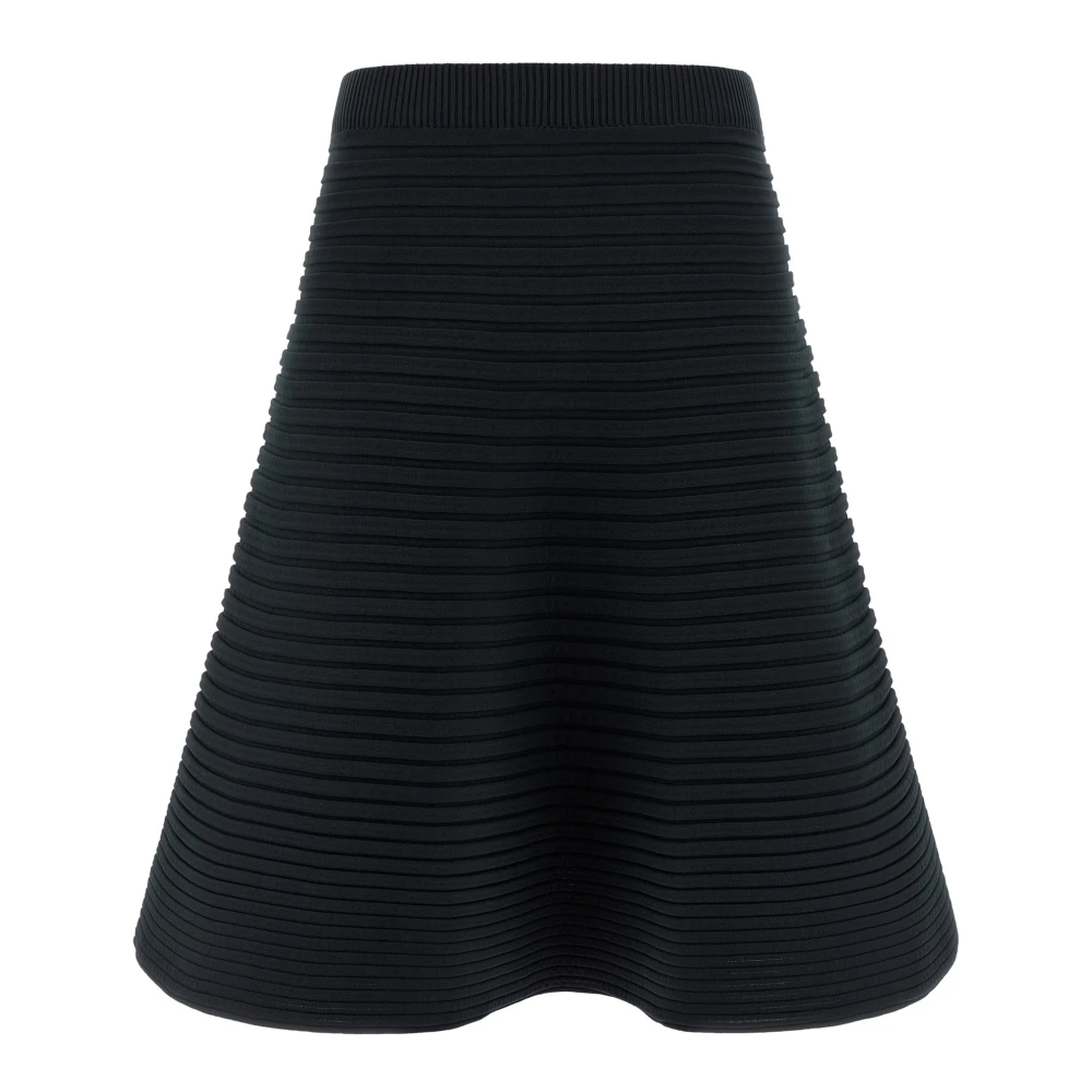 Issey Miyake Women's Green Bounce Knit Midi Skirt