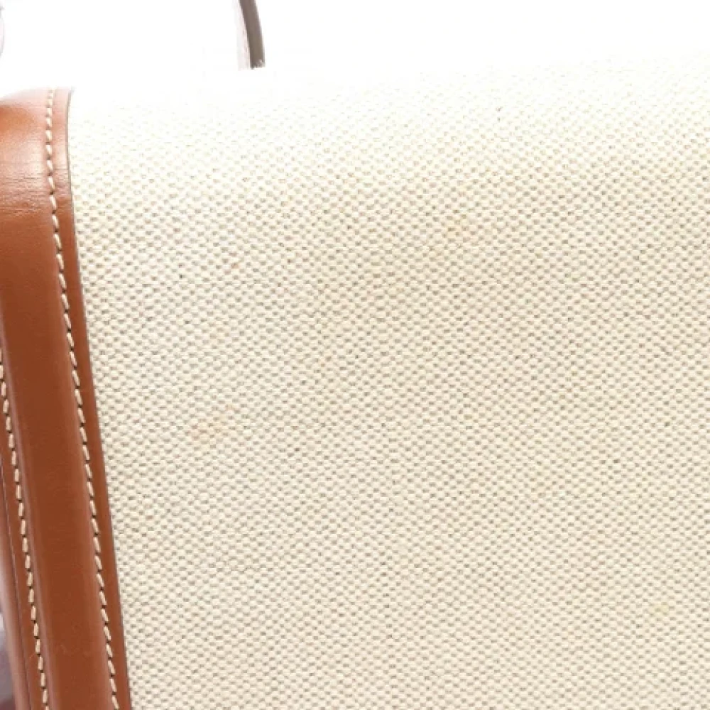 Prada Vintage Pre-owned Leather prada-bags Beige Dames