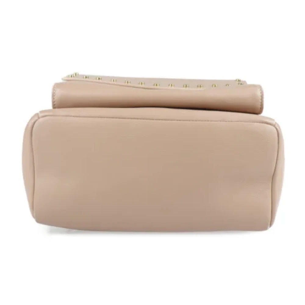 Jimmy Choo Pre-owned Leather backpacks Beige Dames