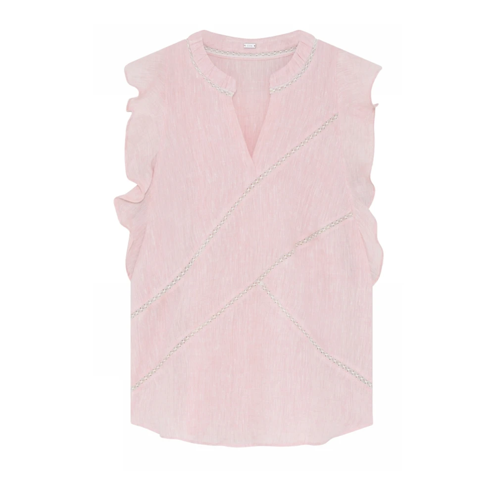 Gustav Sleeveless Top Pink Dames