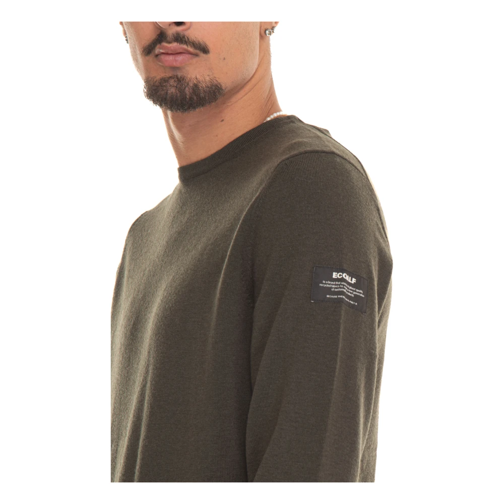 Ecoalf Gerecyclede Ronde-hals Pullover Green Heren