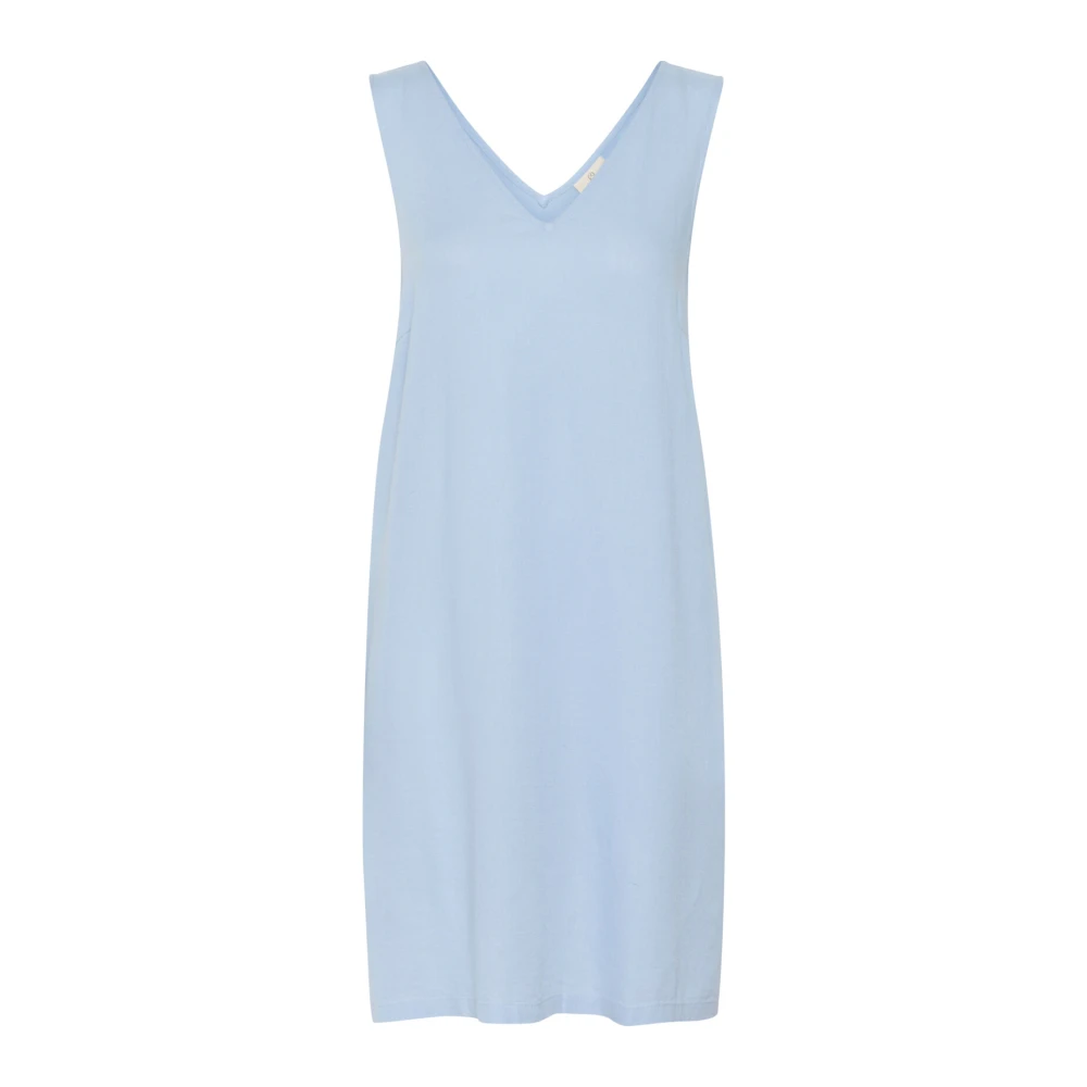 Kaffe Eenvoudige Chambray Jurk Blue Dames