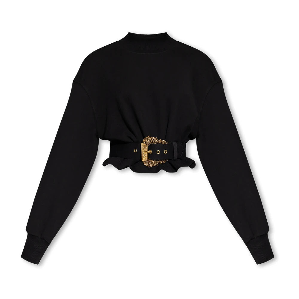 Versace Jeans Couture Women's Black Felpa - Sweatshirts - S - Sweatshirts & Hoodies