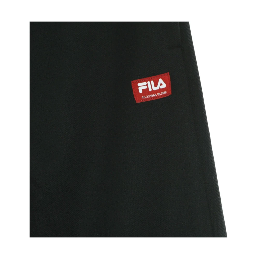 Fila Zwarte Tapered Track Broek Black Heren