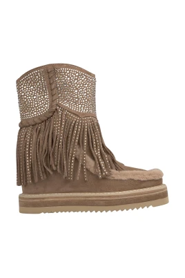 Fur Fringed Bootie