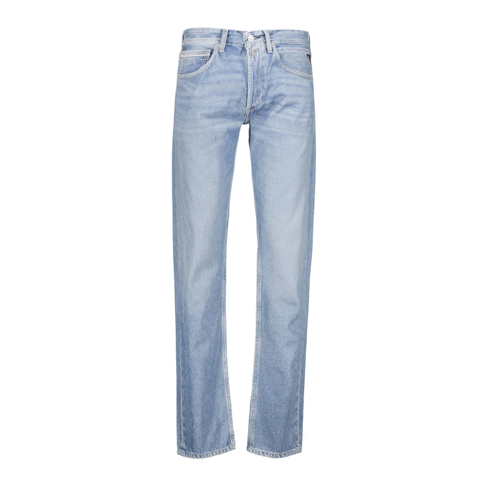 Replay Mannelijk Blauw Jeans Heren, W38 L32, Katoen, Grover Straight-Fit Jeans