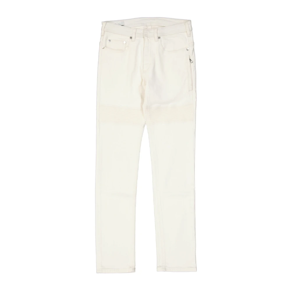 Neil Barrett Witte Katoenen Jeans Regular Fit White Heren
