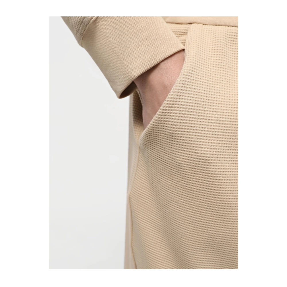 Armani Exchange Stretch Cotton Joggers Les Beiges Beige Heren