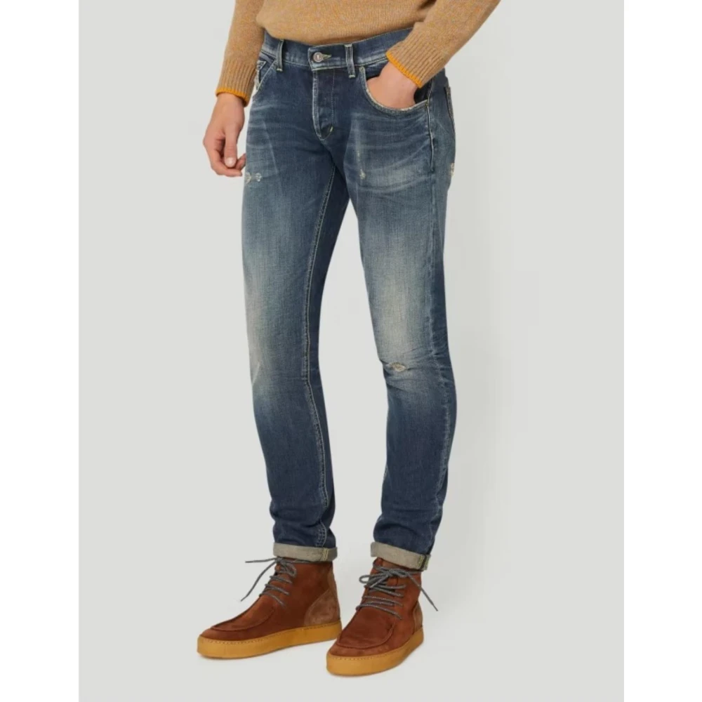 Dondup Slim-Fit Stijlvolle Ritchie Jeans Upgrade Blue Heren