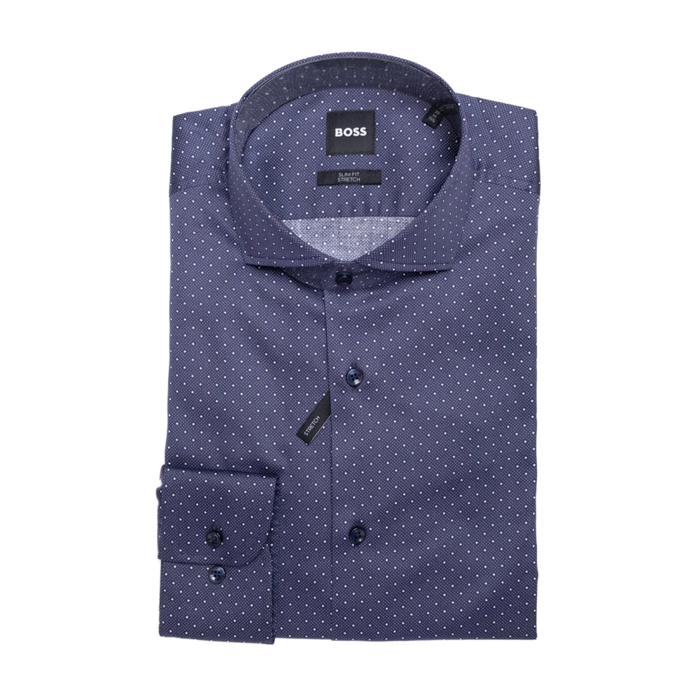 Hugo Boss Klassieke overhemden Blue Heren