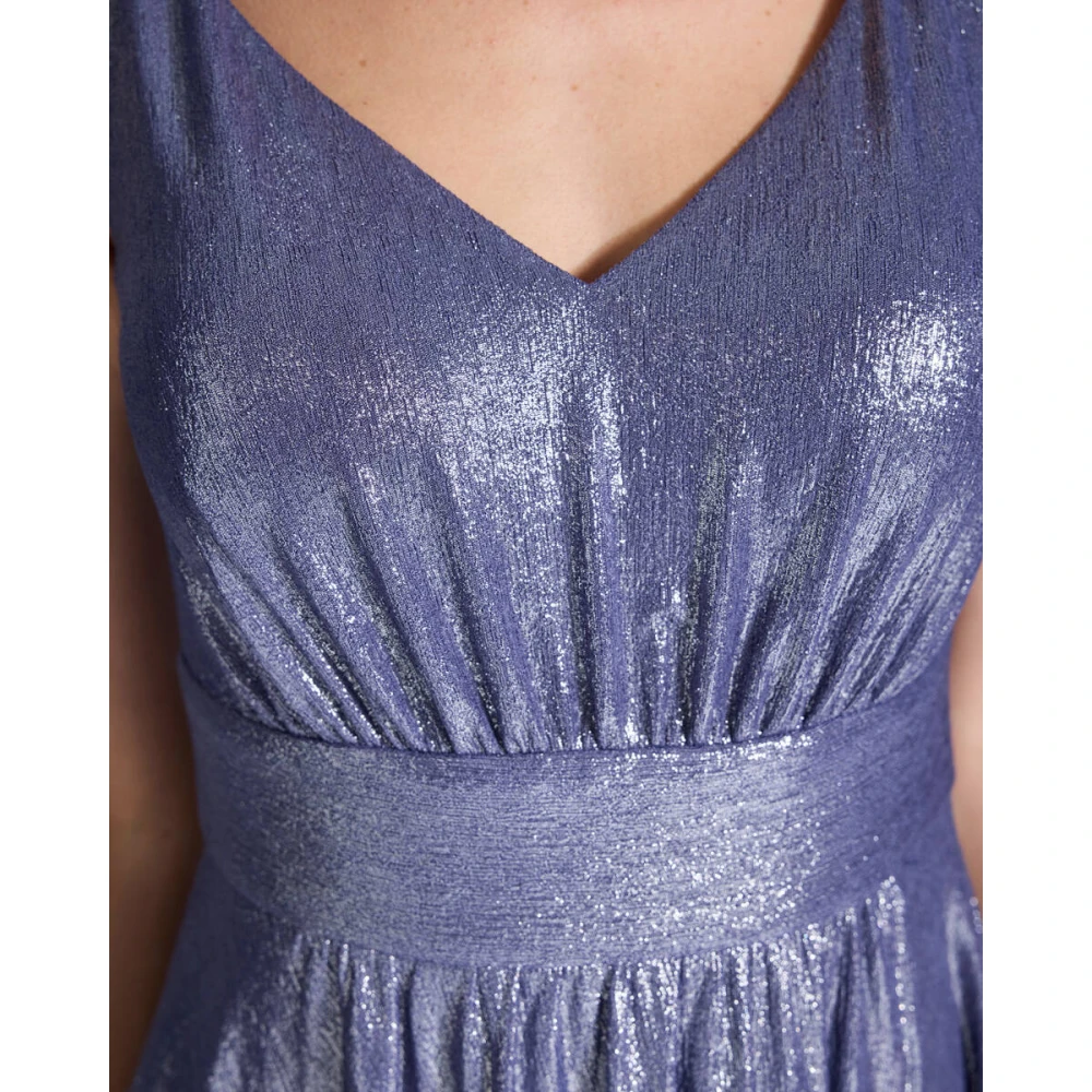 Swing Folie Jersey Avondjurk Blue Dames