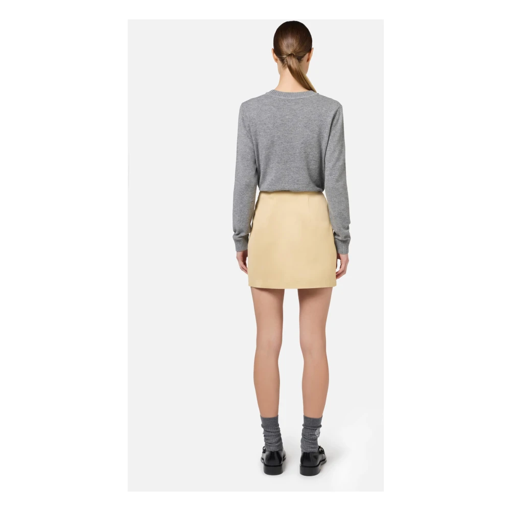 Elisabetta Franchi Kasjmiermix Jersey met Logo Gray Dames