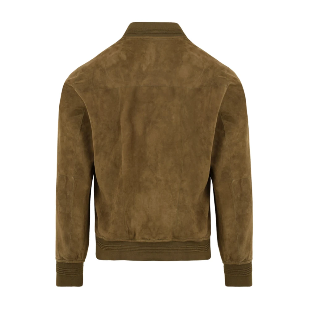 The Jack Leathers Groene Riverside Seamless Leren Jas Green Heren