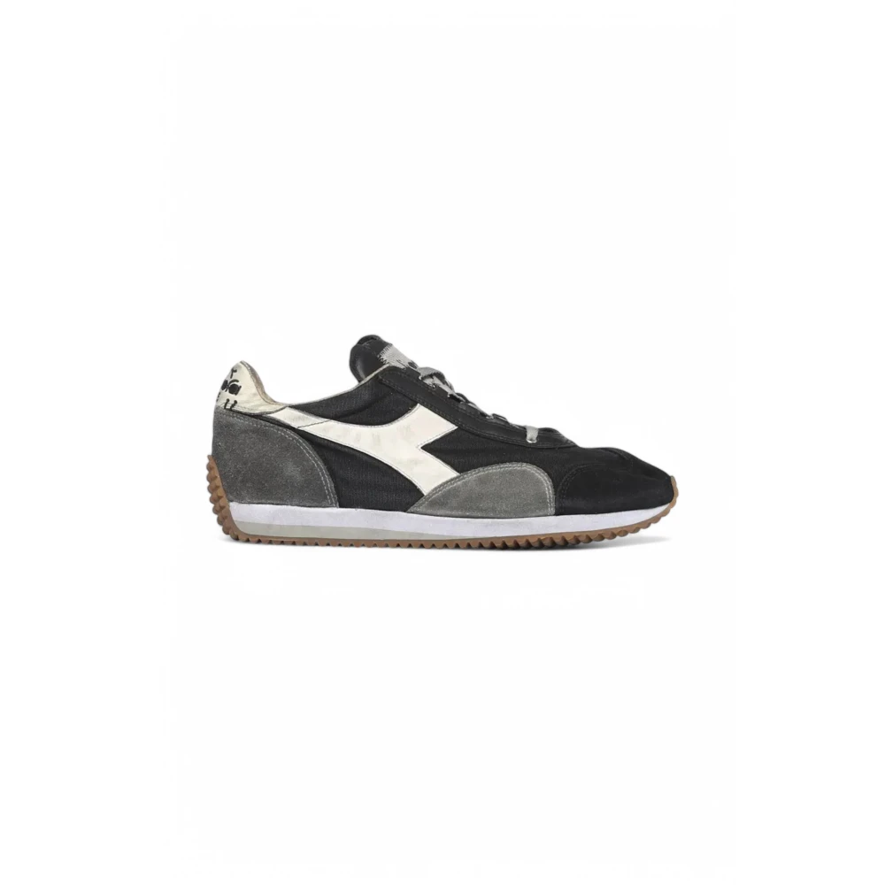 Diadora Dirty Stone Wash Heritage Sneakers Heren Schoenen Zwart