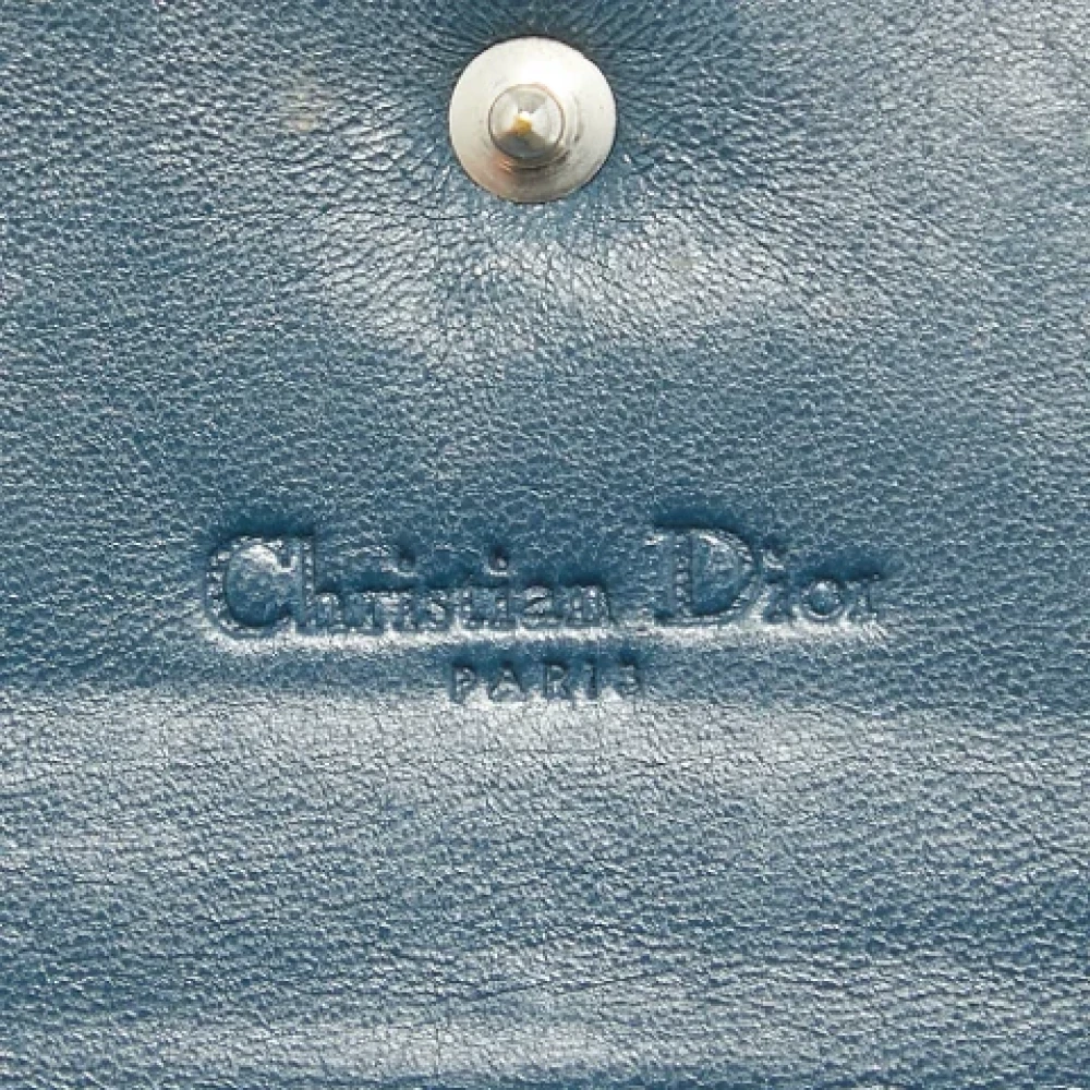 Dior Vintage Pre-owned Leather wallets Green Dames