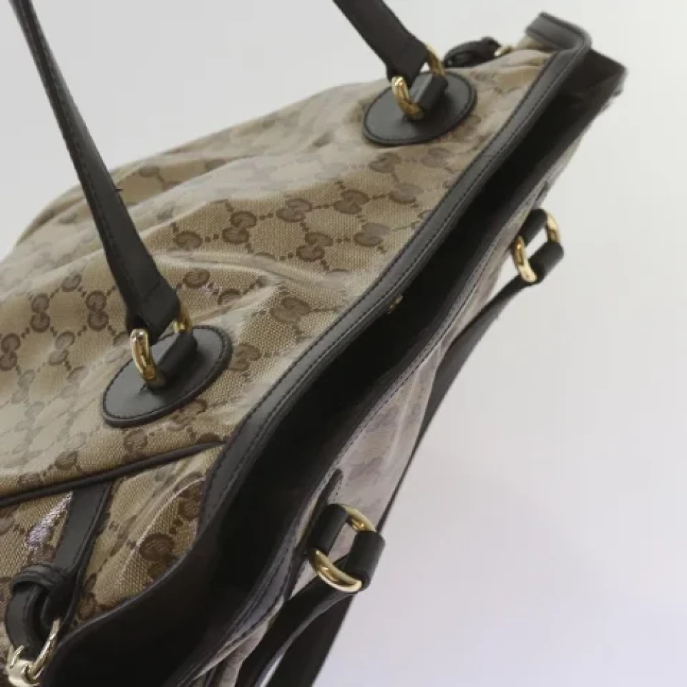 Gucci Vintage Pre-owned Canvas totes Beige Dames