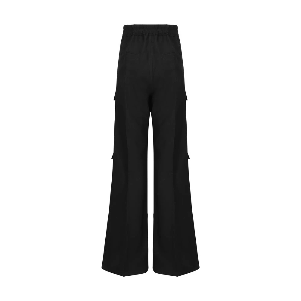 Rick Owens Cargo wollen broek Black Dames